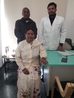 Post knee replacement recovery patient with Dr. Gaurav Gupta